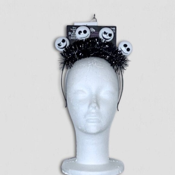 NWT Disney Headband Nightmare Before Christmas Jack Skellington Halloween Black - Picture 1 of 7